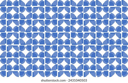 abstract background two tone blue dot pattern on white background. checkerboard pattern for backdrop and wallpaper template. classic polka dot seamless repeat design for fabric printing