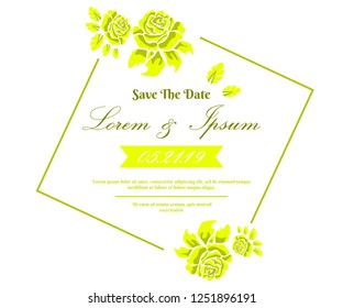 abstract background ufo green, flower frame and bouquets of roses plastic pink, 
Wedding invitation proton purple template design, 