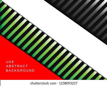 Abstract background with uni arab emirates color flag