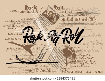 Abstract background with unreadable scribbles imitating handwritten text. Vector seamless pattern with spots, ink blots, illegible entries and notes.