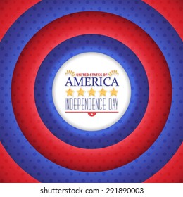 Abstract Background of USA, 4th of July Independence Day Announcement Celebration Message Poster, Flyer, Card, Movie Style Background Vector Design