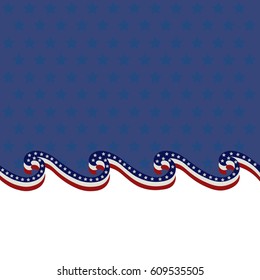 Abstract background USA flag waves