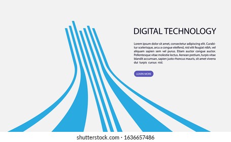 Abstract background, User interface for Big data flow processing concept, cloud database, isometric vector, web hosting and server room icons. business and technology concept in database system