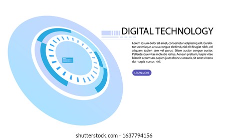 Abstract background, User interface for Big data flow processing concept, cloud database, isometric vector, web hosting and server room icons. business and technology concept in database system