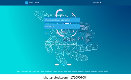 Abstract background, User interface for Big data flow processing concept, cloud database, isometric vector, web hosting and server room icons. business and technology concept in database system