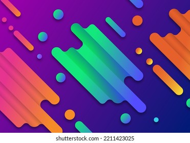 Abstract background uses geometric shapes that overlap to form shapes There is a gradation of shades. Like a smear of color that drops down