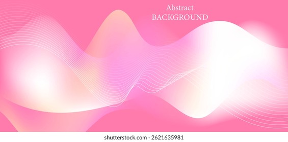 The abstract background uses soft pink and pastel tones, creating a sweet and warm feeling. The arrangement gives depth and dimension, making the image look soft and bright.