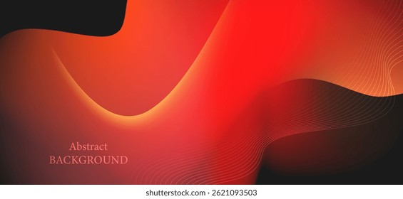 The abstract background uses warm tones of red and orange to add movement and balance to the image, so that it can be used to decorate works or communicate various graphic messages perfectly.