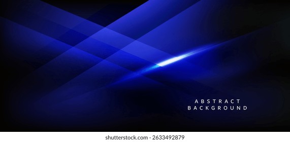 An abstract background using black and bright blue tones, which creates a sense of mystery and modernity, giving the illusion of movement and depth of light and color.
