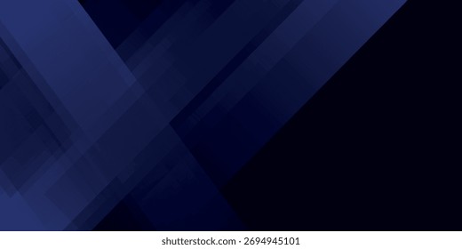 Un fondo abstracto con tonos negros y azul oscuro crea una sensación de profundidad y movimiento en la Imagen. Ilustración vectorial eps10