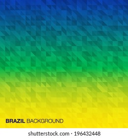 Abstract  Background using Brazil flag colors 2016, vector illustration