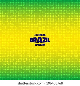 Abstract  Background using Brazil flag colors, vector illustration 