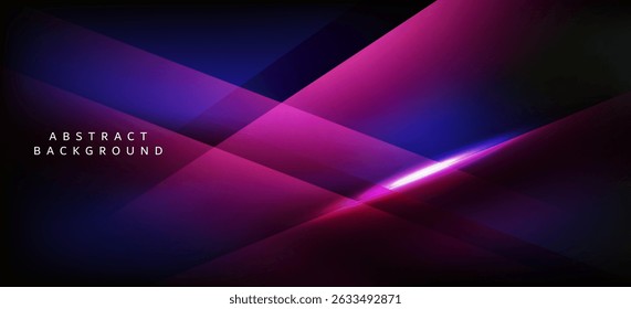 An abstract background using dark and light purple tones combined with black shades and featuring curved and straight lines and lights. The overall design gives a sophisticated and futuristic feel.