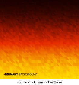 Abstract Background using Germany flag colors, vector illustration 