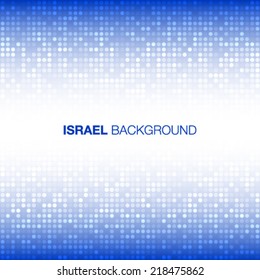 Abstract Background using Israel flag colors, vector illustration 