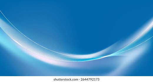 Abstract background using pastel blue and white tones, giving a sense of movement and freshness, suitable for use as a background for works that require brightness.