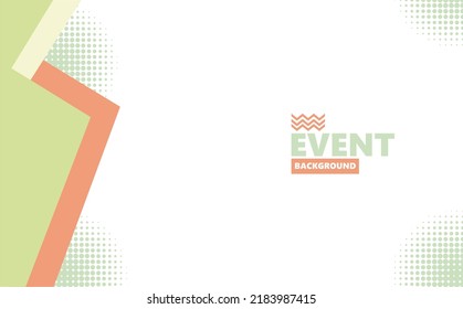 Abstract background using pastel or pale colors with geometric shapes and halftone. Suitable for event, music, concert, banner, conference, and seminar.