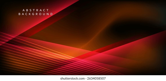 Um plano de fundo abstrato usando tons de vermelho e preto, com linhas e listras longas e curvas, criando uma sensação de movimento e profundidade na imagem. A cor vermelha dá uma sensação de calor e energia.