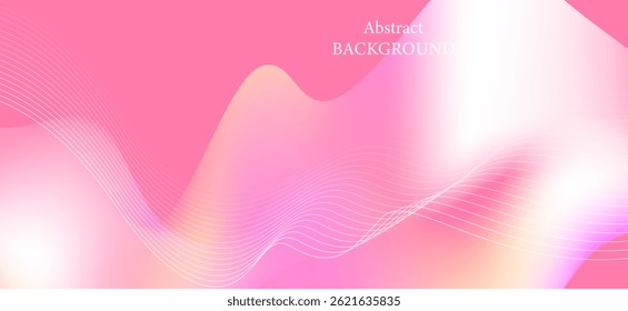 An abstract background using soft pink and pastel tones, featuring gentle curves and gradients, creating a sweet and warm feeling.