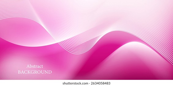 An abstract background using soft pink and purple tones, consisting of curved lines and waves that blend in gradients and transparency, creating a sense of sweetness.