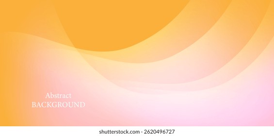 Abstract background using soft yellow and soft pink tones, harmoniously combined with curved lines, giving a light and sweet feeling.
