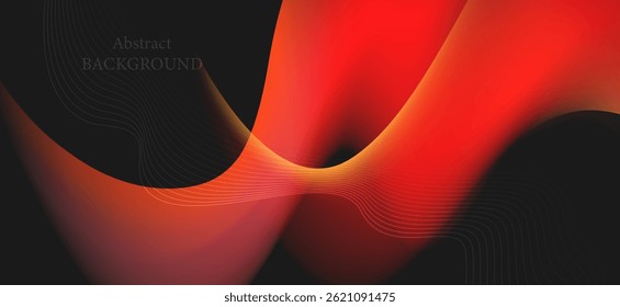 An abstract background using warm tones of red and orange combined with black adds movement and interest to the image.