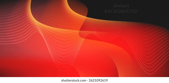 An abstract background using warm tones of red and orange adds a sense of movement and depth to the image. It is suitable for use as a decoration or as a background for various events.