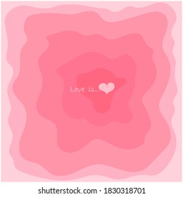 Abstract background and Valentine postcard