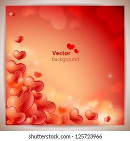 Abstract background to the Valentine's day