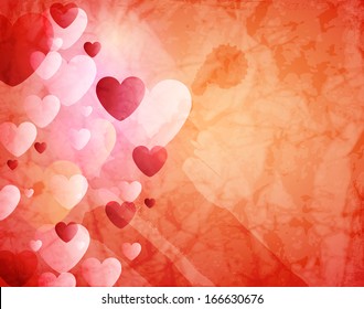 Abstract background to the Valentine's day