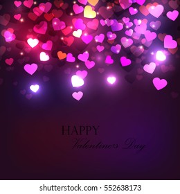 Abstract background to the Valentine's day
