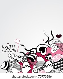 Abstract background to Valentine's Day