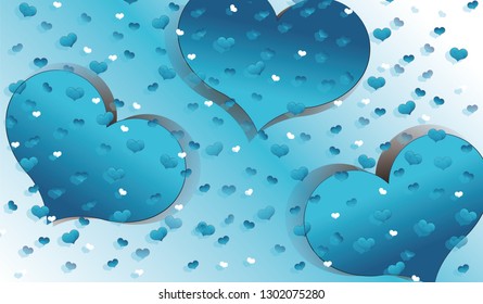 Abstract background Valentine's Day blue