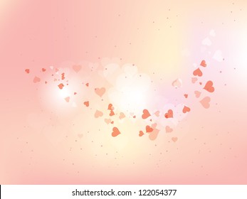 Abstract background for Valentine's day with hearts
