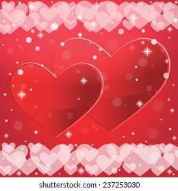 Abstract background to the Valentine's day. Vector illustration.