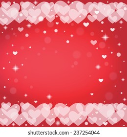 Abstract background to the Valentine's day. Vector illustration.