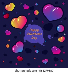 Abstract Background. Valentines Day. Vector Illustration