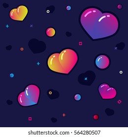 Abstract Background. Valentines Day. Vector Illustration