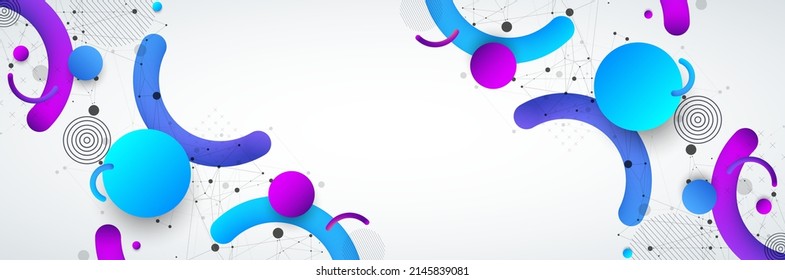 Fondo abstracto con una variedad de formas coloreadas.
