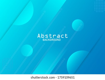 abstract background, various circles with gradations and bright blue