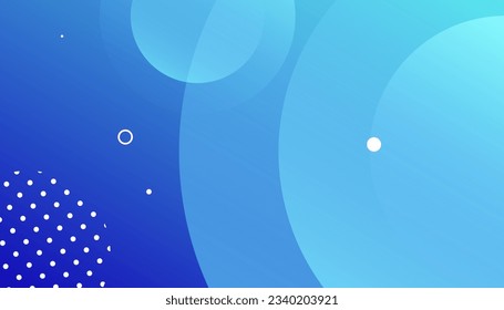 abstract background, various circles with gradations and bright blue