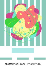 abstract background of various colors Designed with simple shapes and lines. It can be used in a variety of applications such as logos, covers, technology, science, web designs, products, and more.