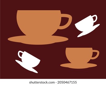 abstract background with various forms of ornaments