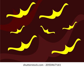 fondo abstracto con diversas formas de ornamentos