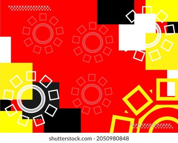 fondo abstracto con diversas formas de ornamentos
