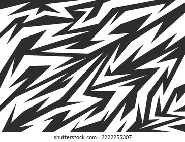 Abstract background with various geometric sharp and arrow pattern. Seamless sharp and arrow pattern