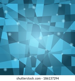 abstract background with various geometrical fragments. Without clipping mask