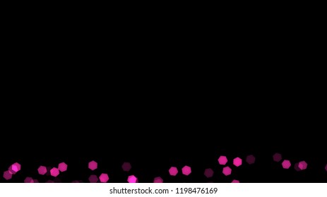 Abstract background with various multicolored hexagons. Big and small.