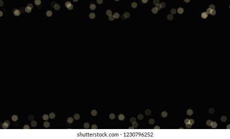 Abstract background with various multicolored hexagons. Big and small.