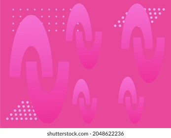 Abstract background with various ornaments